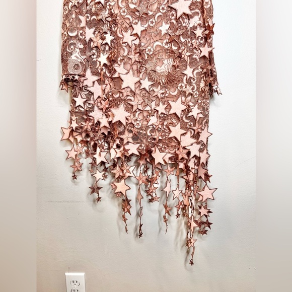 NWOT Zimmermann Celestial Zodiac Mini Lipstick Star Pink Dress Size OP/ XXS - Picture 8 of 12